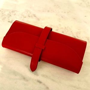 Brand new large leather jewelry roll